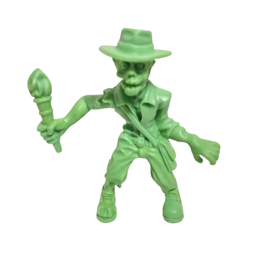 Grim Trekker SLUG Zombies Series 2 Green 2012 Mini Zombie Figure Fedora Torch